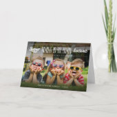 Super Wonder-is-tic Happy-docious nieuwjaarsfoto Feestdagen Kaart (Voorkant)