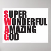 Super Wonderful Amazing God Poster (Voorkant)