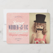 Super Wonderistic Happydocious Joyful Fun Photo Feestdagenkaart (Voorkant)