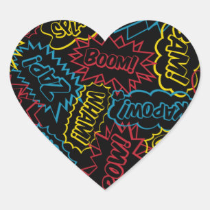 Super Words! Hart Sticker