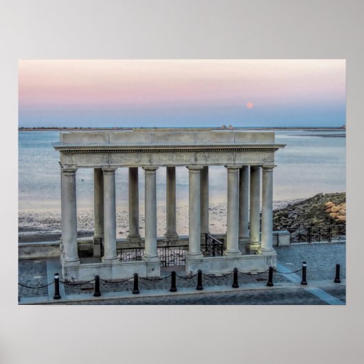 Super Worm Moon Plymouth MA Poster (Voorkant)