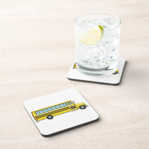 Super Yellow School Bus Drankjes Onderzetter