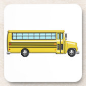 Super Yellow School Bus Drankjes Onderzetter (Voorkant)