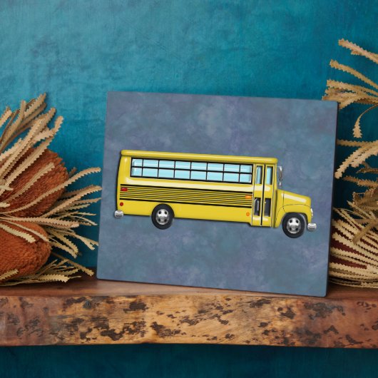 Super Yellow School Bus Fotoplaat (Zijkant)