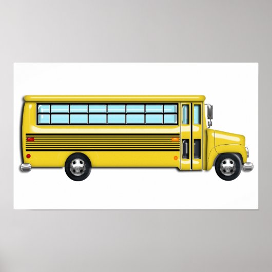 Super Yellow School Bus Poster (Voorkant)
