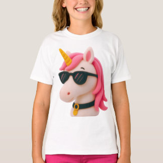 super zachte eenhoorn stijl knuffel t-shirt