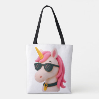 super zachte eenhoorn stijl knuffel tote bag