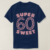 Super zoet 60 roze donut t-shirt (Design voorkant)