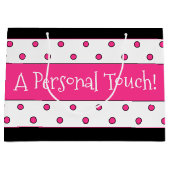 Super zoet papier winkelen groot cadeauzakje (Voorkant)