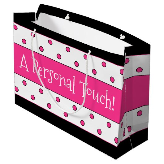 Super zoet papier winkelen groot cadeauzakje (Achterkant Gekanteld)