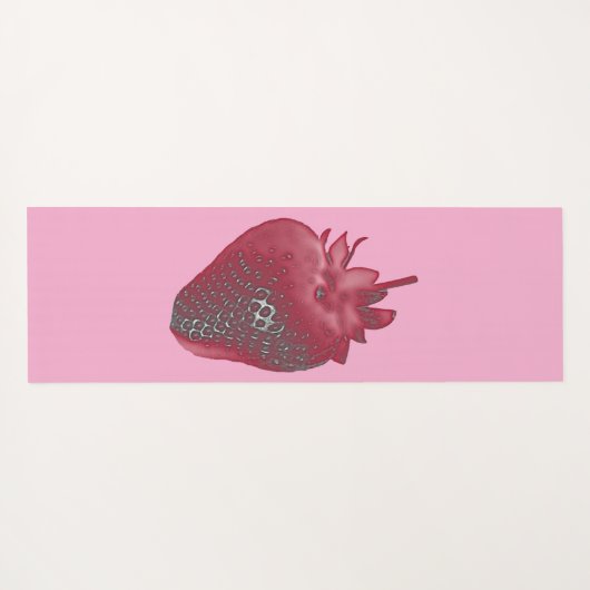 Super zoete aardbei gepersonaliseerd yogamat (Achterkant (horizontaal))