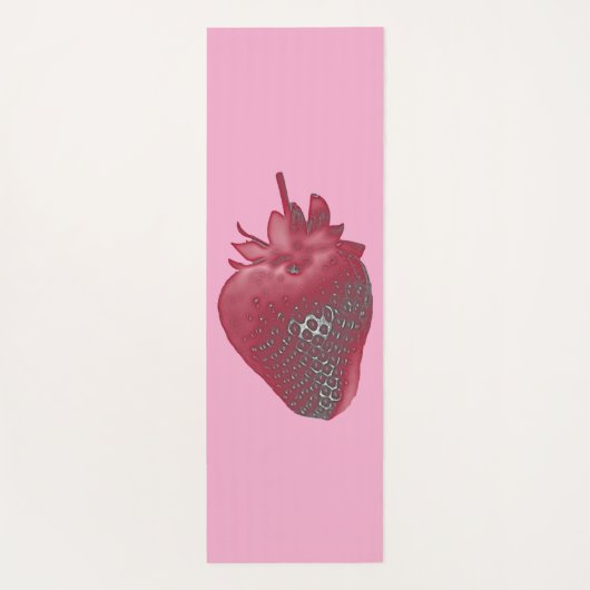 Super zoete aardbei gepersonaliseerd yogamat (Achterkant)