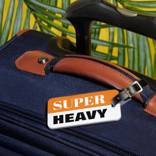 Super zware koffer reis bagage label (Voorkant Insitu 3)