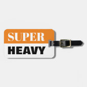 Super zware koffer reis bagage label (Voorkant horizontaal)