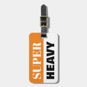 Super zware koffer reis bagage label (Voorkant verticaal)