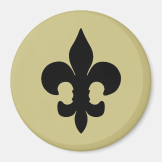 Super Zwart Fleur de lis Magneet