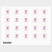 Super zwemcoach ronde sticker (Vel)