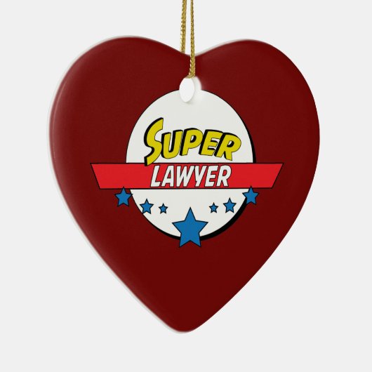 Superadvocaat, #advocate keramisch ornament (Rechts)