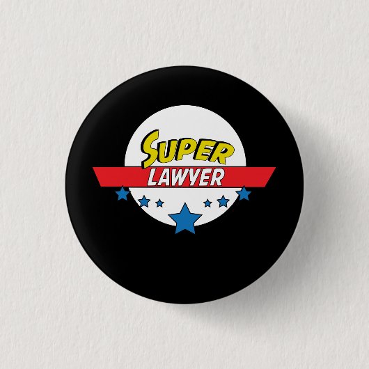 Superadvocaat, #advocate ronde button 3,2 cm (Voorkant)