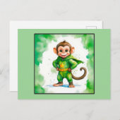 Superaffe Feestdagenkaart (Voorkant / Achterkant)