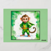 Superaffe, Folie Feestdagen Briefkaart (Achterkant)