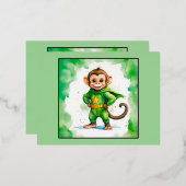 Superaffe, Folie Feestdagen Briefkaart (Voorkant / Achterkant)