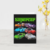 Superauto Cool Auto Man Srts Racing Fan Grafisch M Kaart (Gele Bloem)