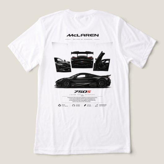 Superauto Grafische Print Tri-Blend Shirt (Design achterkant)