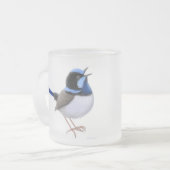 Superb Fairy Wren Frosted Mok (Voorkant links)