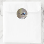 Superb Fairy-wren Ronde Sticker (Tas)