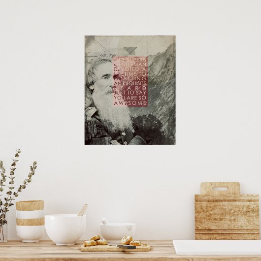 Superb Gentleman Poster (Keuken)