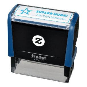 "SUPERB WORK!" Educator Rubber Stamp Zelfinktende Stempel