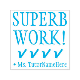 "SUPERB WORK!" Rubberstempel voor toewijzing Zelfinktende Stempel