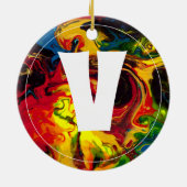 Superball Monogram Keramisch Ornament (Achterkant)