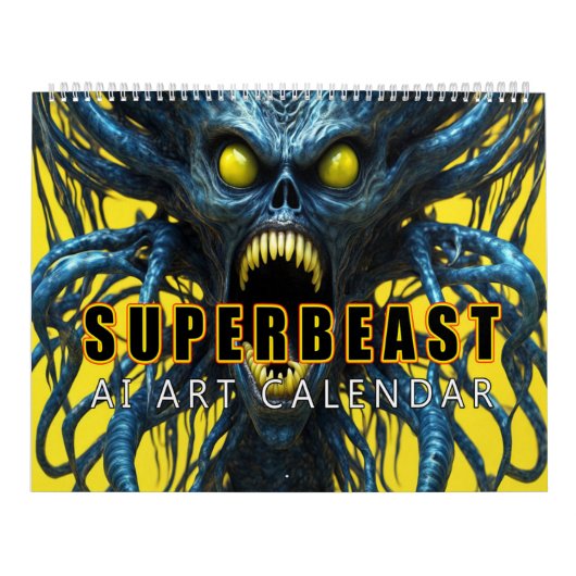 Superbeest AI Kunst Kalender (Hoes)