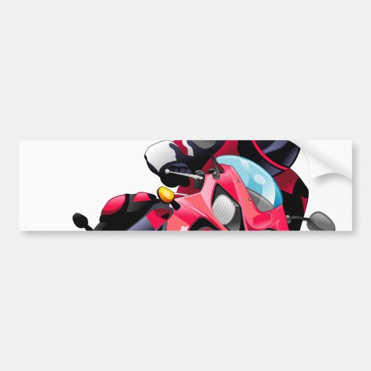 Superbike Bumpersticker (Voorkant)