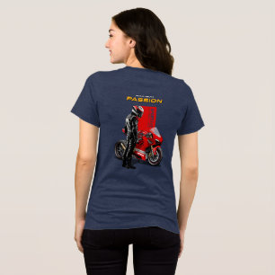 Superbike Racing Maximum Passie Biker Grafisch 2  Tri-Blend Shirt