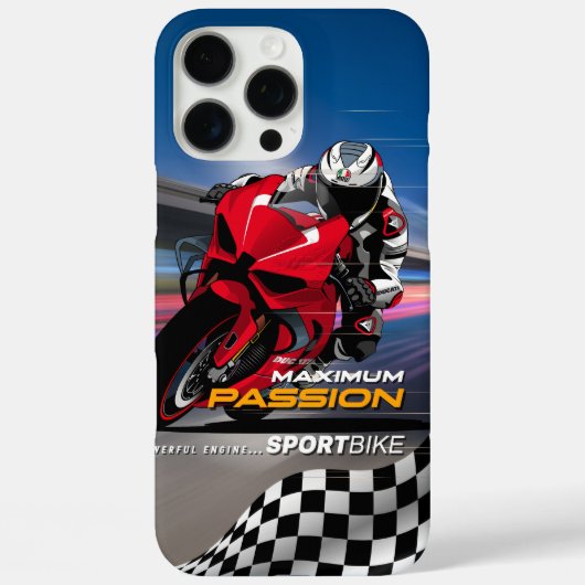 Superbike Racing Maximum Passie Biker Grafisch Case-Mate iPhone Case (Achterkant)