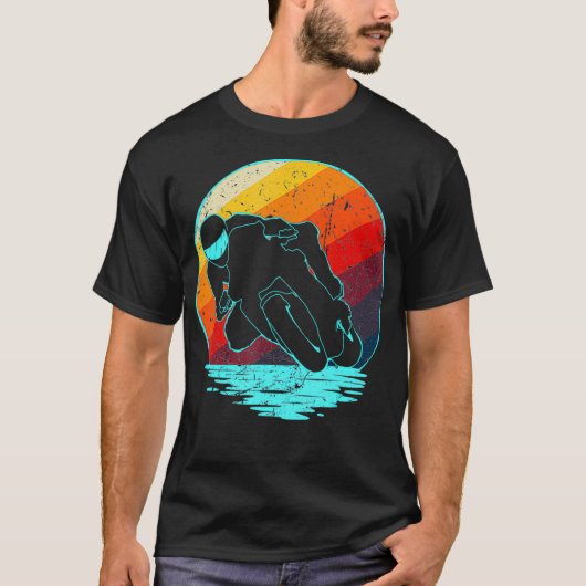 Superbike Retrostijl T-shirt (Voorkant)