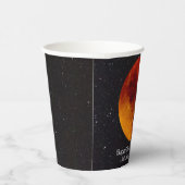 Superblauwe bloedmaan 2018 papieren bekers (Rechts)