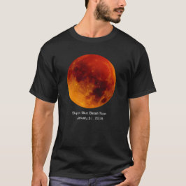 Superblauwe bloedmaan 2018 t-shirt