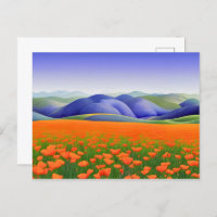 Superbloemen | Landschap Surreal Poppies