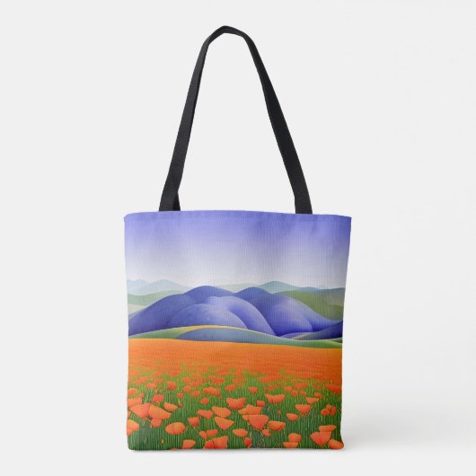 Superbloemen | Surreal Poppies Tote Bag (Achterkant)