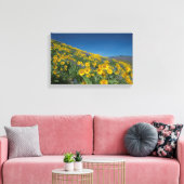 Superbloom van hoge woestijnbalsem canvas afdruk (Insitu (Woonkamer))