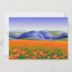 Superblooms Surrealistische Klaprozen Landschap