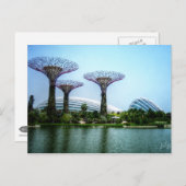 Superbomen, broeikasgassenmeer en dragonfly-meer briefkaart (Voorkant / Achterkant)