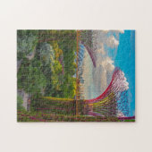 Superboomgaard in tuinen door de baai in Singapore Legpuzzel (Horizontaal)