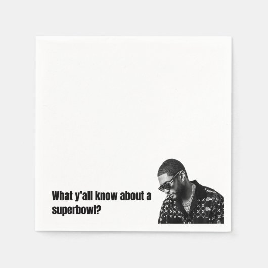 Superbowl servetten (Voorkant)