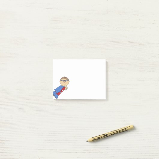 SuperBoy post-it nota's Post-it® Notes (Op bureau)