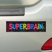 Superbrein AI Bumpersticker (Op auto)